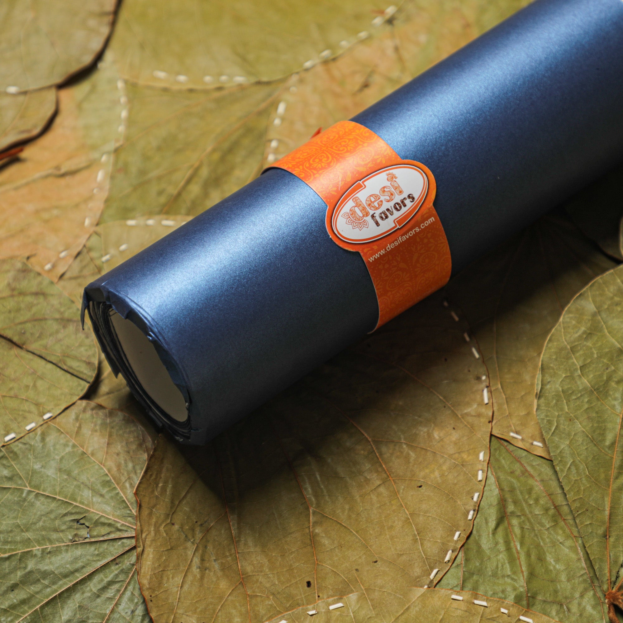 Metallic Blue Decoration sheet for backgrounds